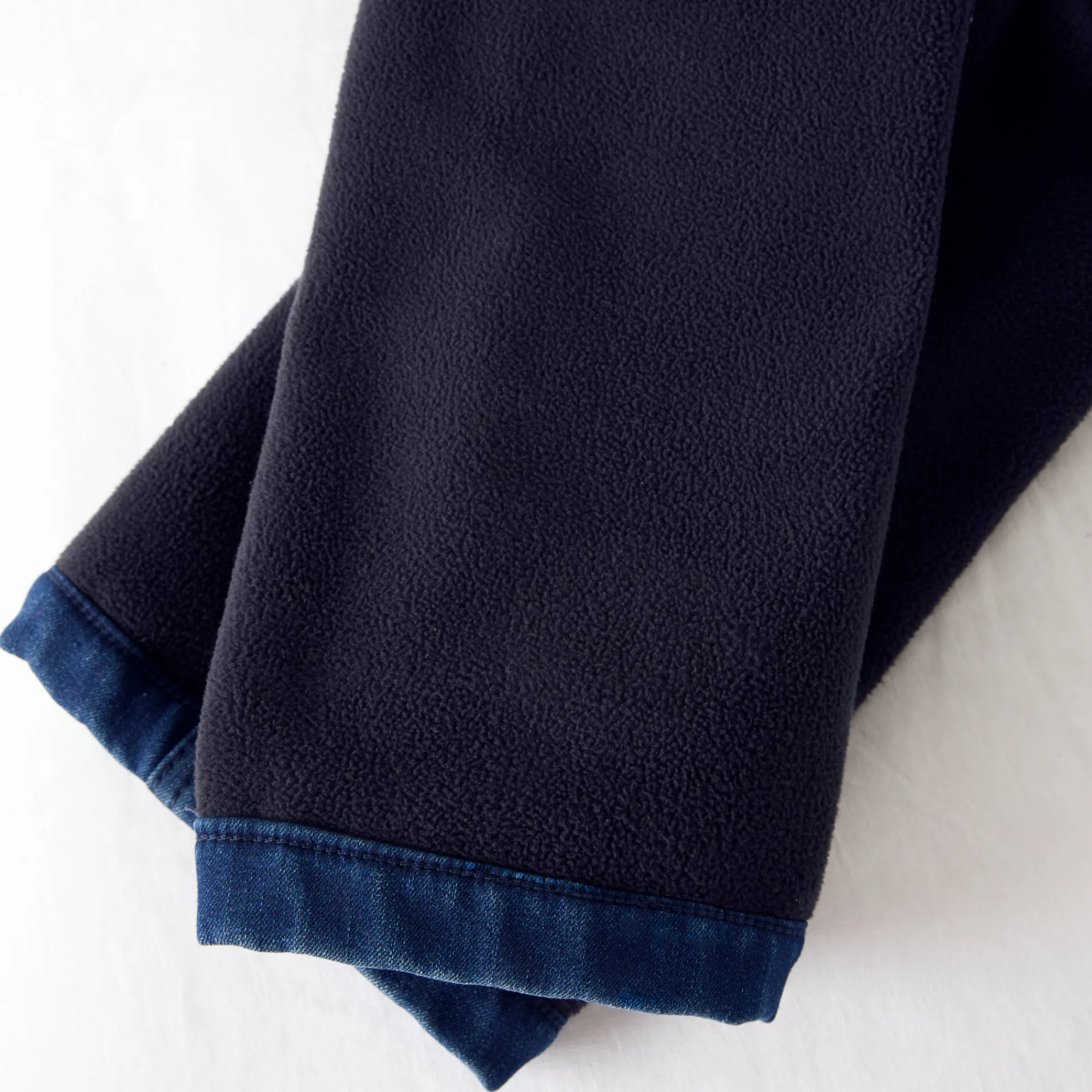 Jeans<Blancheporte Rechte jeans met 5 zakken, binnenkant in microfleece stone