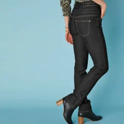 Jeans|Broek<Blancheporte Rechte jeans met hoge taille - kleine lengte black
