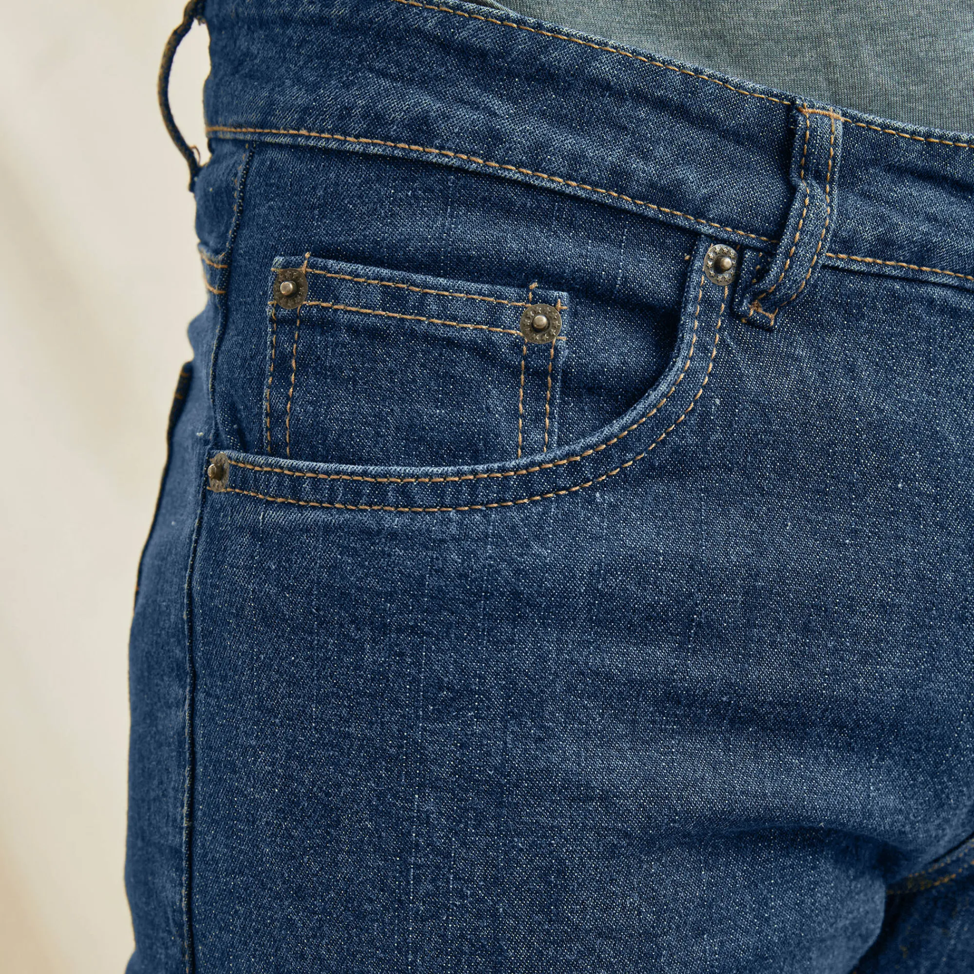 Jeans<Blancheporte Rechte stretchjeans, afgerond onder de buik - binnenpijplengte 72 cm raw