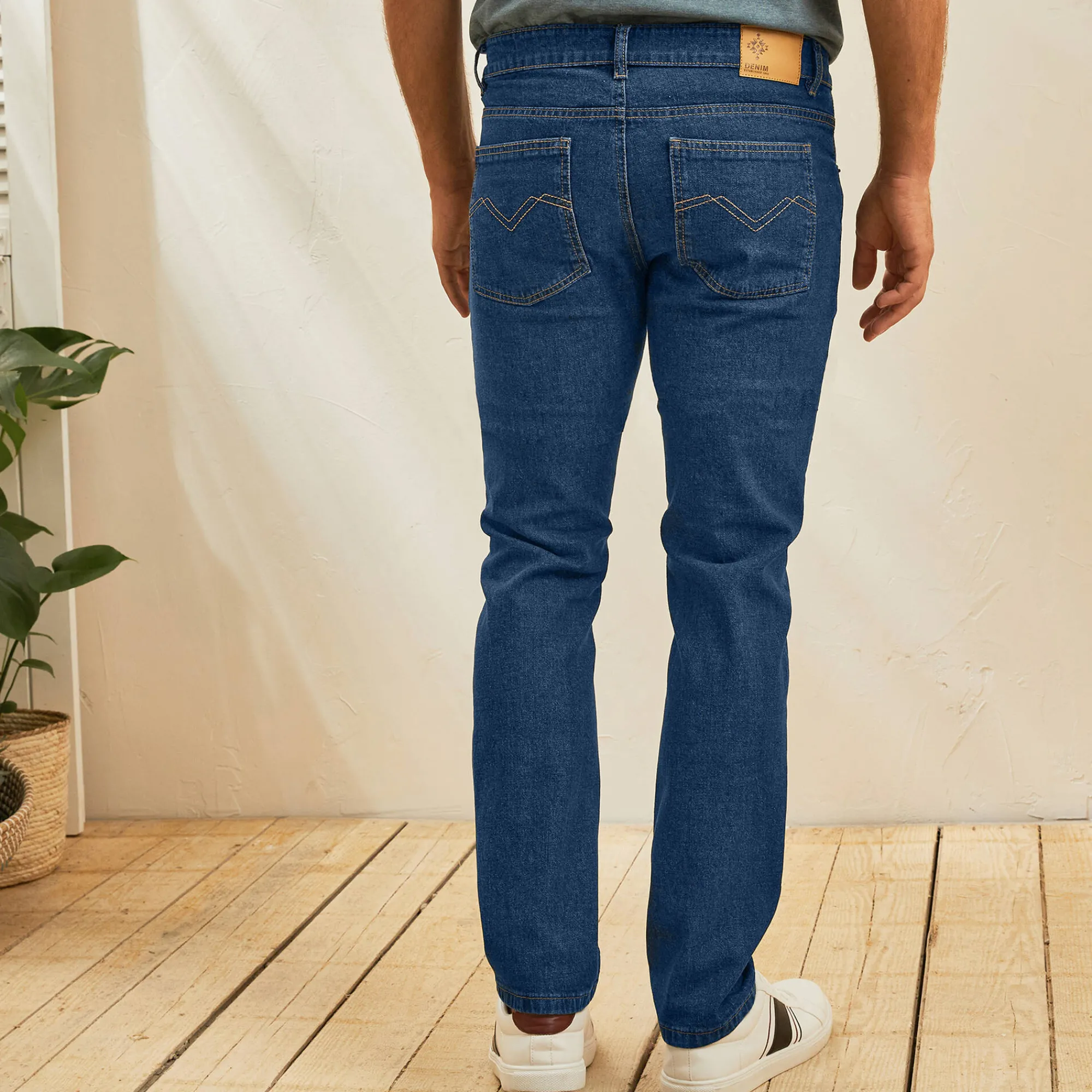Jeans<Blancheporte Rechte stretchjeans, afgerond onder de buik - binnenpijplengte 72 cm raw