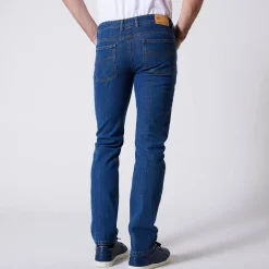 Jeans<Blancheporte Rechte stretchjeans, afgerond onder de buik - binnenpijplengte 72 cm stone