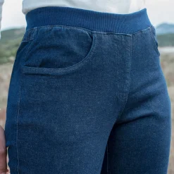 Jeans<Blancheporte Rechte 'ultracomfortabele' jeans met elastische taille dark blue