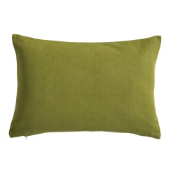 Kussen<Blancheporte Rechthoekig, gestreept kussen naturel / oranje / groen