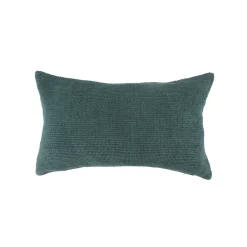 Kussen<Blancheporte Rechthoekig kussen, chenille fluweel groen