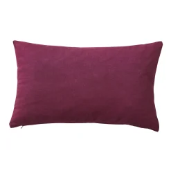 Kussen<Blancheporte Rechthoekig kussen met bladerenprint naturel / vijgenkleur