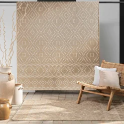 Tapijt<Blancheporte Rechthoekig tapijt, grafische stijl naturel