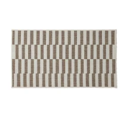 Tapijt<Blancheporte Rechthoekig tapijt met strepen taupe