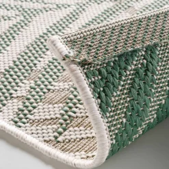 Tapijt<Blancheporte Rechthoekig tapijt, tropisch motief naturel / groen