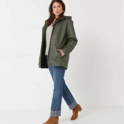 Parka En Donsjas<Blancheporte Regenjas in toile cirée van gerecycleerd polyester(**) kaki