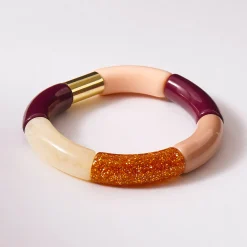 Sieraden En Feestaccessoires|Accessoires En Juwelen<Blancheporte Rekbare armband met kralen - set van 2 pruim / roze