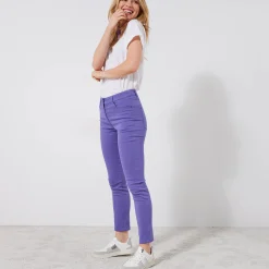 Broek<Colors&Co Rekbare 7/8-broek met nauwsluitend model iris