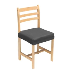 Stoelhoes<Blancheporte Rekbare, effen stoelhoes - integrale hoes of enkel zitting grijs