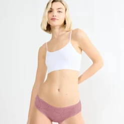Slip En Shorty<Sloggi Rekbare hipster met kant "Go Crush" - set van 3 roze