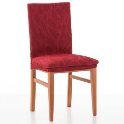 Stoelhoes<Blancheporte Rekbare integrale stoelhoes met jacquardmotief rood