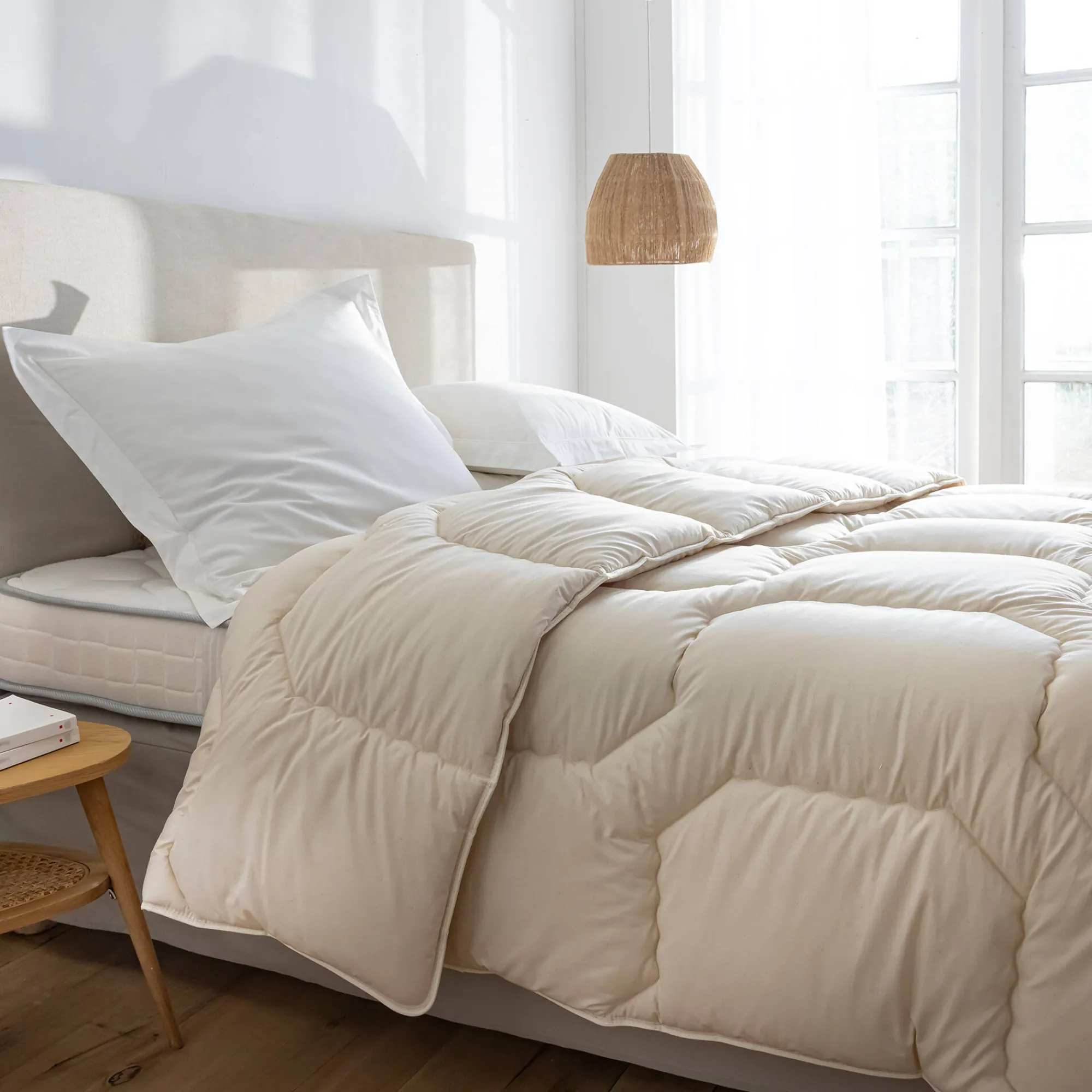 Dekbed<Blancheporte Relax dekbed in katoen en hennep 350g/m² naturel