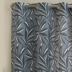 Gordijn, Glasgordijn & Store<Blancheporte Rideau imprimé feuillage grijs