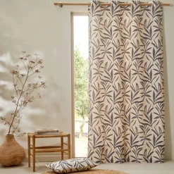 Gordijn, Glasgordijn & Store<Blancheporte Rideau imprimé feuillage zandkleur
