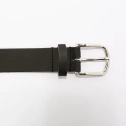 Feestoutfits Heren|Accessoires<Blancheporte Riem in plantaardig gelooid splitleer zwart