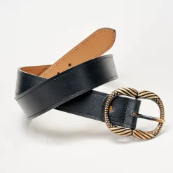 Sieraden En Feestaccessoires|Accessoires En Juwelen<Blancheporte Riem met goudkleurige gesp zwart