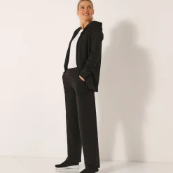 Trui En Vest<Blancheporte Ritsjasje met kap, geruwd molton zwart