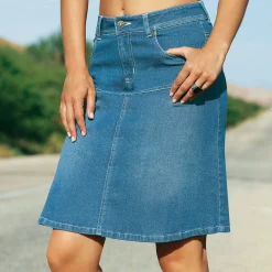 Rok<Blancheporte Rok in jeans bleached