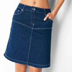 Rok<Blancheporte Rok in jeans stone