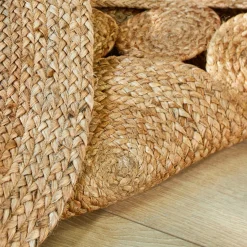 Tapijt<Blancheporte Rond tapijt in jute strogeel
