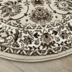 Tapijt<Blancheporte Rond tapijt met Perzisch motief beige