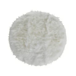 Tapijt<Blancheporte Rond tapijtje met hoge polen naturel