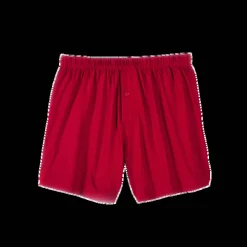 Ondergoed<Blancheporte Ruime, open en effen boxershort - set van 4 steenrood + celadon + grijs