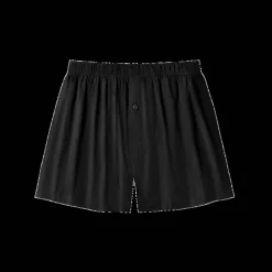 Ondergoed<Blancheporte Ruime, open en effen boxershort - set van 4 zwart + grijs