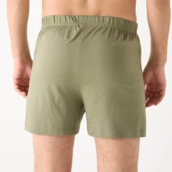 Ondergoed<Blancheporte Ruime, open en effen boxershort - set van 4 kaki + grijs + zwart