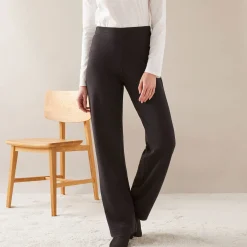 Broek<Blancheporte Ruime, rechte broek, milanotricot zwart