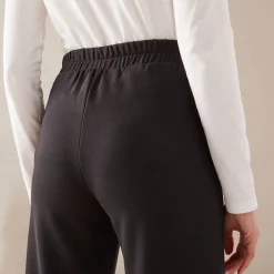 Broek<Blancheporte Ruime, rechte broek, milanotricot zwart