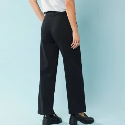 Broek<Blancheporte Ruime, rechte broek, speciaal voor kleine lengtes zwart