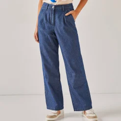 Jeans<Blancheporte Ruime, rechte jeans, speciaal voor kleine lengtes stone