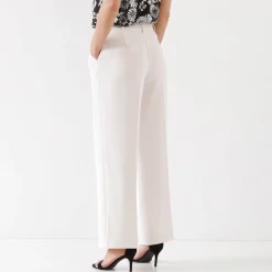 Broek|Jurk<Blancheporte Ruime, soepele broek ecru