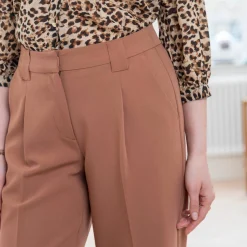 Broek<Blancheporte Ruime, soepele broek karamel