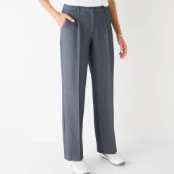 Broek<Blancheporte Ruime, soepele broek chiné grijs