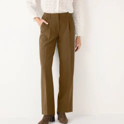 Feestoutfits Dames|Broek<Blancheporte Ruime, soepele broek kaki