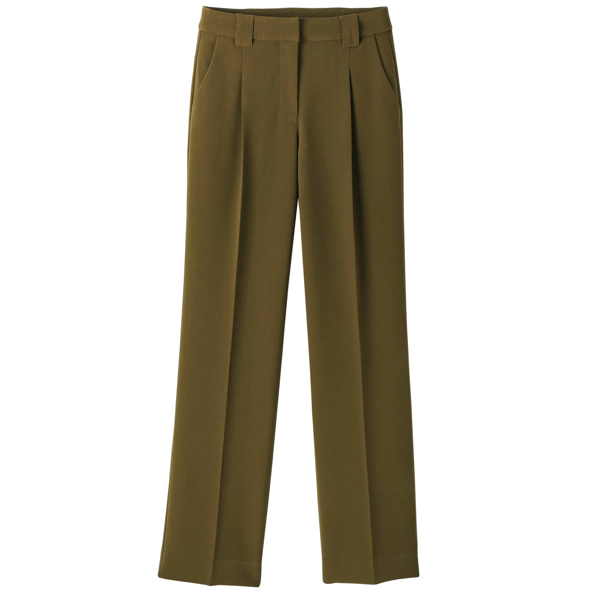 Feestoutfits Dames|Broek<Blancheporte Ruime, soepele broek kaki