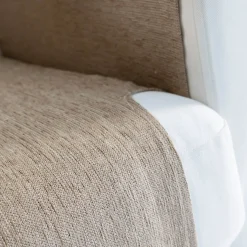 Zitbankhoes<Blancheporte Salonbeschermer in chenillestof taupe