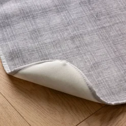 Zeildoekstof<Blancheporte Salonbeschermer in slipvrij velours parelgrijs