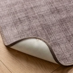 Zeildoekstof<Blancheporte Salonbeschermer in slipvrij velours taupe