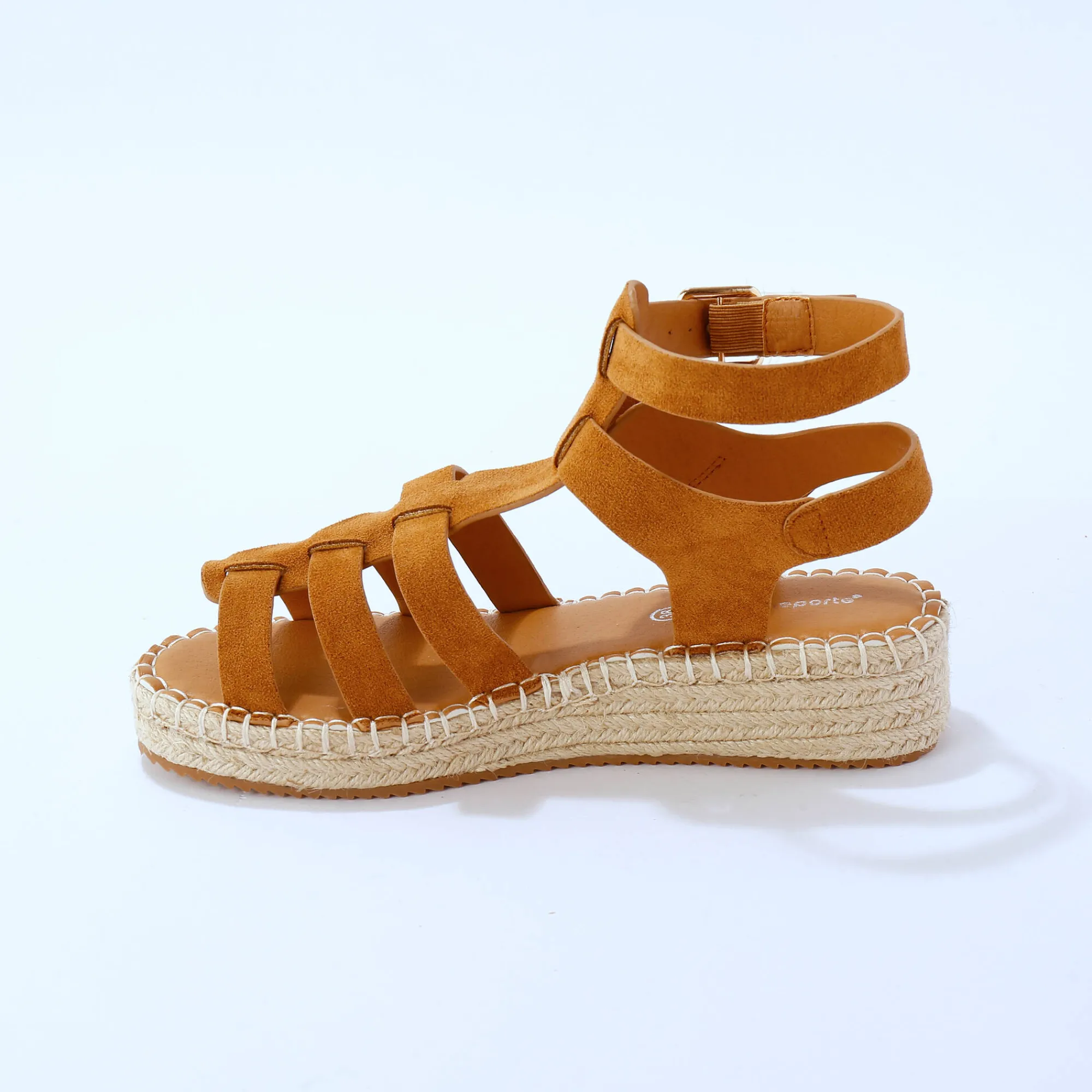 Sandalen En Espadrilles|Schoenen<Blancheporte Sandalen in Romeinse stijl, meerdere riempjes karamel