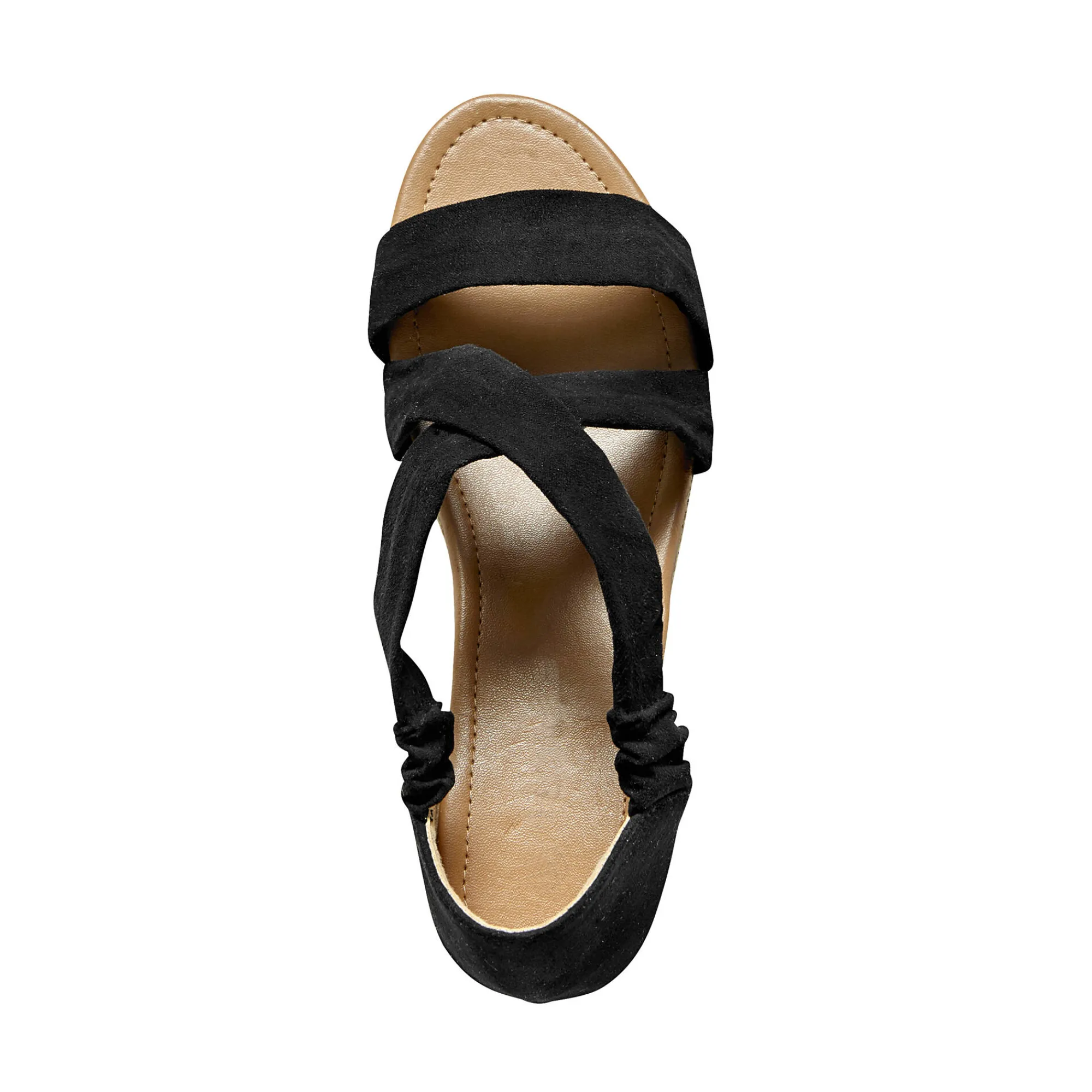 Sandalen En Espadrilles|Schoenen<Blancheporte Sandalen met sleehak zwart