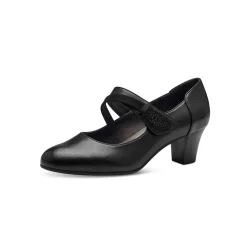 Pumps|Schoenen<Jana Schoenen met riempje en hak zwart