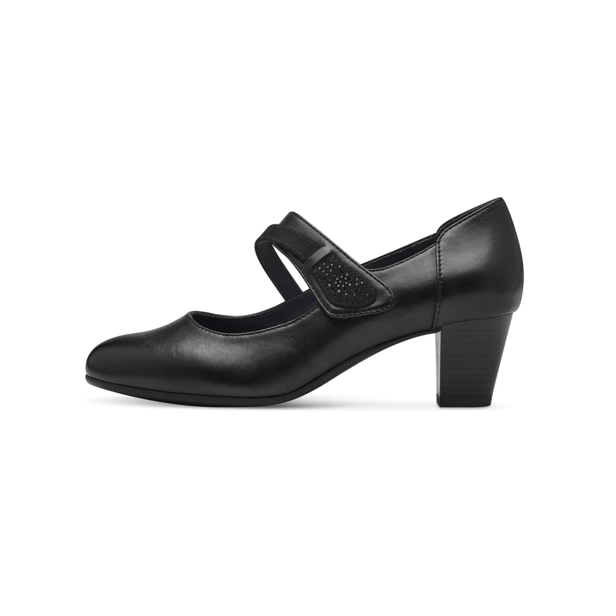 Pumps|Schoenen<Jana Schoenen met riempje en hak zwart