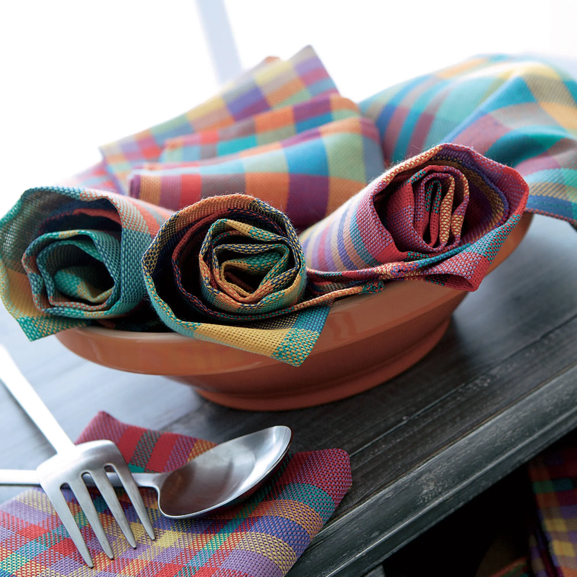 Servet<Blancheporte Servet Madras, geruit - Sets madrasruiten