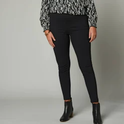 Legging<Blancheporte Set van 2 leggings met elastische taille donkergroen / zwart